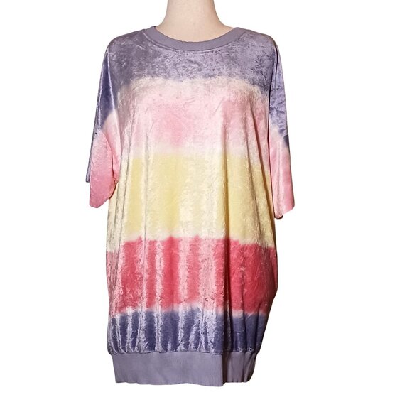 NEW Anthropologie Maronie Tie-Dye Mini‎ Dress/Tunic/Swim Cover-Up Size M - Picture 2 of 11